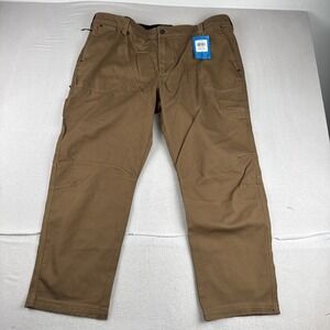 New! Columbia Mens Flare Gun Work Pant 44*30 Straight Droite Canvas Brown